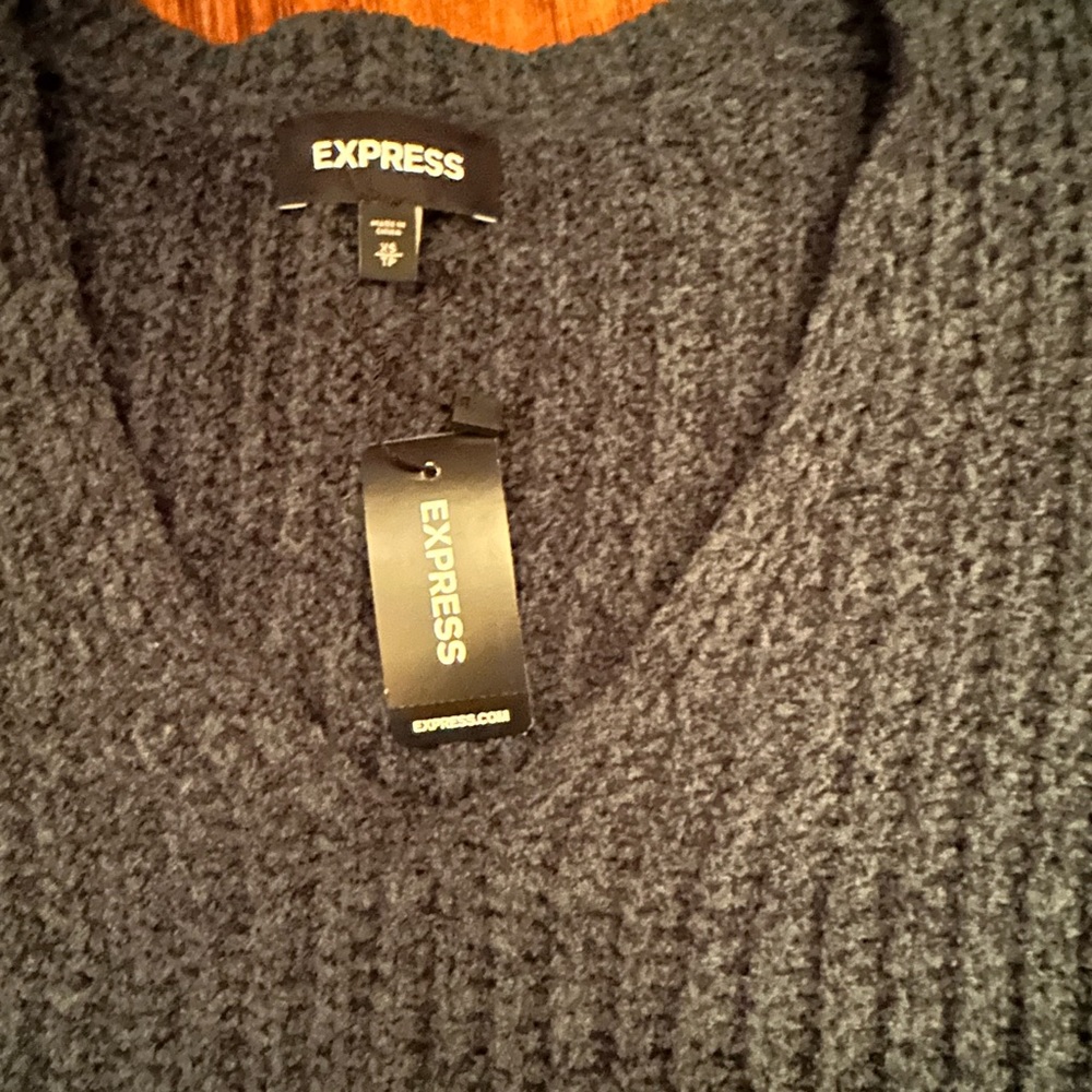 Express V Neck Sweater - Picture 2 of 3